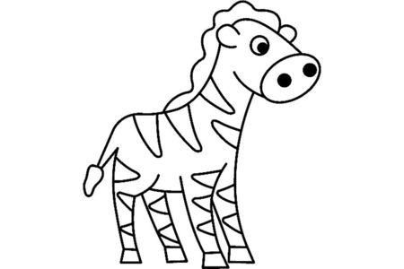 Printable coloring pages: Zebra 04 – 10doigts
