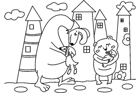 Dibujos para imprimir : Animales-diversos 10 – 10 Doigts
