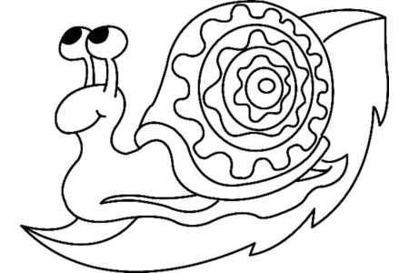 Dibujos para imprimir : Caracol 02 – 10 Doigts