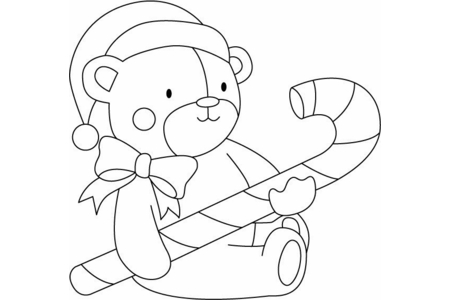 Printable coloring pages: Bear 01 – 10 Doigts