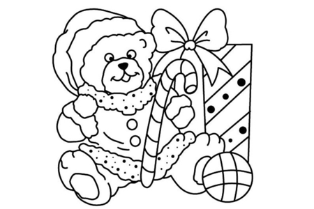 Printable coloring pages: Bear 03 – 10 Doigts