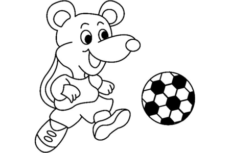 Dibujos para imprimir : Ratón 01 – 10 Doigts