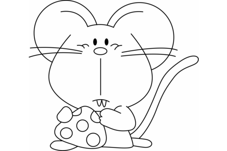 Dibujos para imprimir : Ratón 06 – 10 Doigts