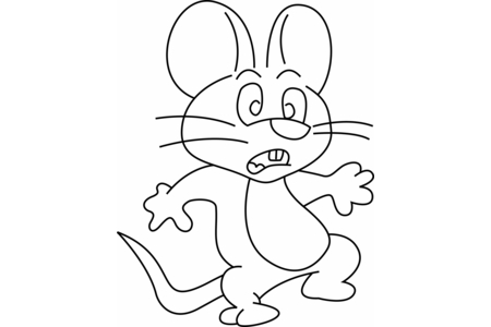 Dibujos para imprimir : Ratón 07 – 10 Doigts