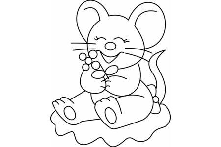 Dibujos para imprimir : Ratón 08 – 10 Doigts