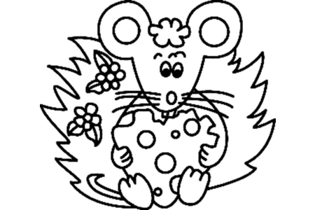 Dibujos para imprimir : Ratón 10 – 10 Doigts