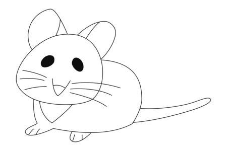 Dibujos para imprimir : Ratón 14 – 10 Doigts