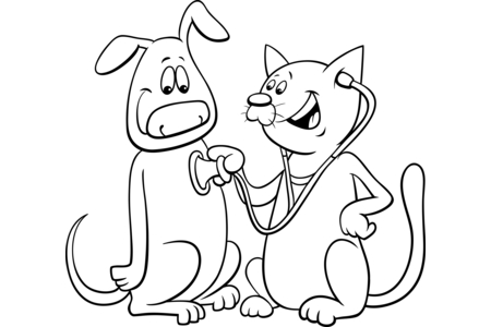 Dibujos para imprimir : Animales domésticos6 – 10 Doigts