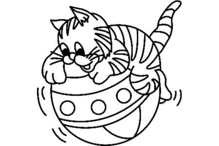 Dibujos para imprimir : Chat 03 – 10 Doigts
