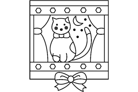 Dibujos para imprimir : Chat 04 – 10 Doigts