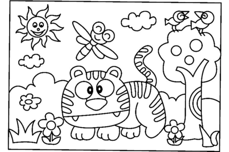 Dibujos para imprimir : Gato 19 – 10 Doigts