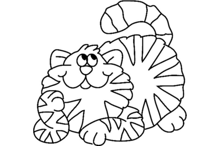 Dibujos para imprimir : Gato 20 – 10 Doigts
