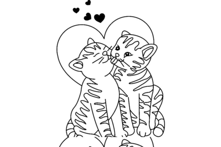 Dibujos para imprimir : Gato 23 – 10 Doigts
