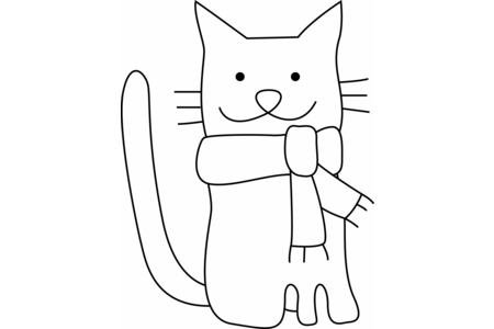Dibujos para imprimir : Gato 25 – 10 Doigts