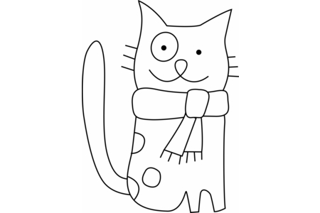 Dibujos para imprimir : Gato 26 – 10 Doigts
