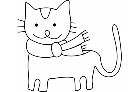 Dibujos para imprimir : Gato 27 – 10 Doigts