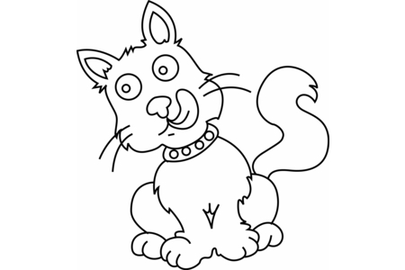 Dibujos para imprimir : Gato 28 – 10 Doigts
