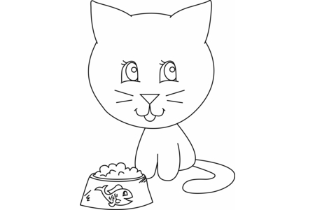 Dibujos para imprimir : Gato 32 – 10 Doigts