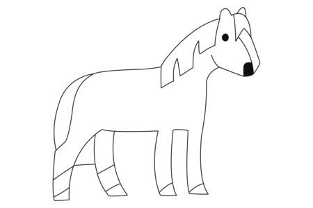 Dibujos para imprimir : Caballo07 – 10 Doigts