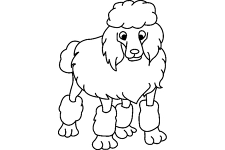 Dibujos para imprimir : Perro 05 – 10 Doigts