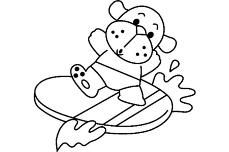 Printable coloring pages: Dog 06 – 10 Doigts