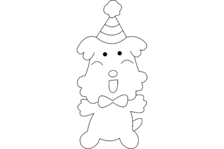 Dibujos para imprimir : Perro 09 – 10 Doigts