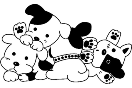 Dibujos para imprimir : Perro 10 – 10 Doigts