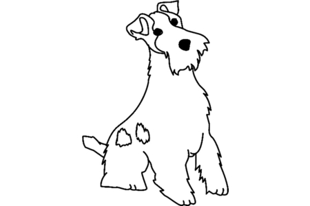 Dibujos para imprimir : Perro 11 – 10 Doigts