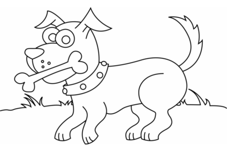 Dibujos para imprimir : Perro 12 – 10 Doigts