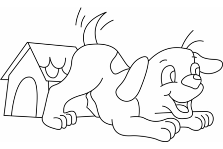 Dibujos para imprimir : Perro 13 – 10 Doigts