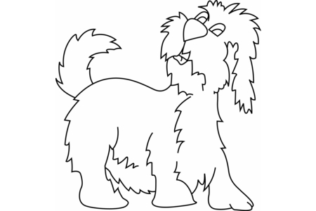 Dibujos para imprimir : Perro 14 – 10 Doigts