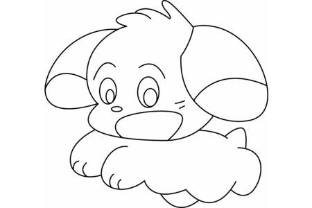 Dibujos para imprimir : Perro 15 – 10 Doigts