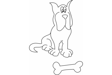 Dibujos para imprimir : Perro 17 – 10 Doigts