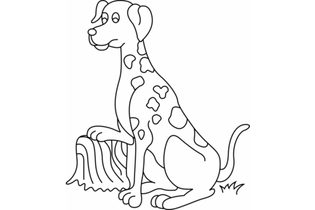 Dibujos para imprimir : Perro 19 – 10 Doigts