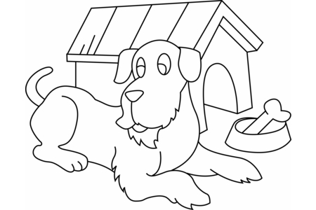 Dibujos para imprimir : Perro 20 – 10 Doigts