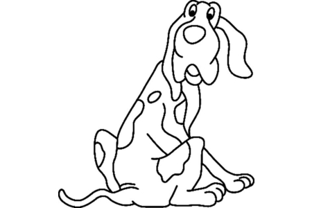 Dibujos para imprimir : Perro 30 – 10 Doigts