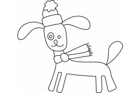 Dibujos para imprimir : Perro 33 – 10 Doigts