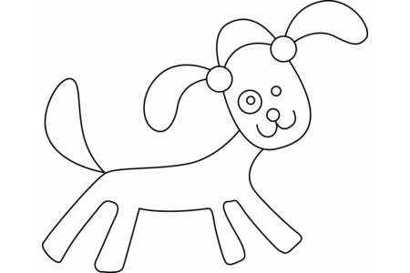 Dibujos para imprimir : Perro 34 – 10 Doigts