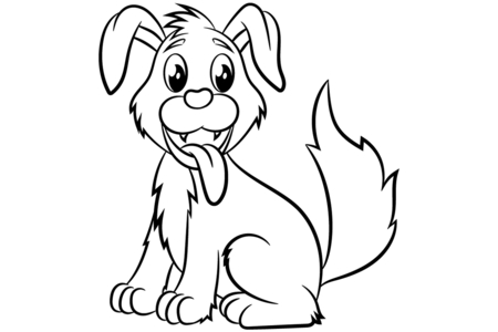 Dibujos para imprimir : Perro 36 – 10 Doigts