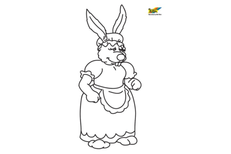 Dibujos para imprimir : Conejo 75 – 10 Doigts