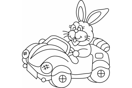 Dibujos para imprimir : Conejo n01 – 10 Doigts