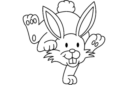 Dibujos para imprimir : Conejo n11 – 10 Doigts