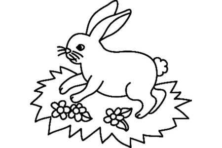 Dibujos para imprimir : Conejo n17 – 10 Doigts