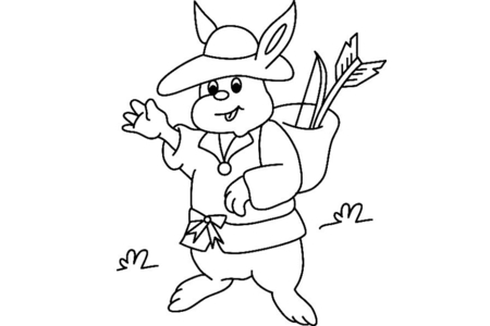 Dibujos para imprimir : Conejo n19 – 10 Doigts
