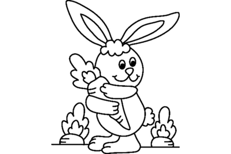 Dibujos para imprimir : Conejo n°20 – 10 Doigts