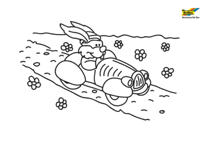 Dibujos para imprimir : Conejo n52 – 10 Doigts