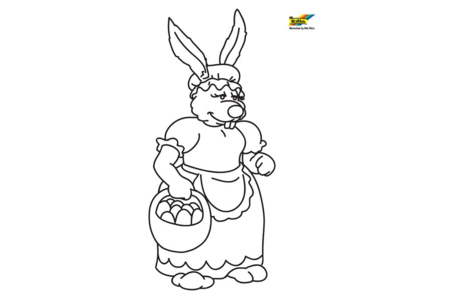 Dibujos para imprimir : Conejo n57 – 10 Doigts