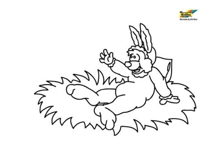 Dibujos para imprimir : Conejo n87 – 10 Doigts