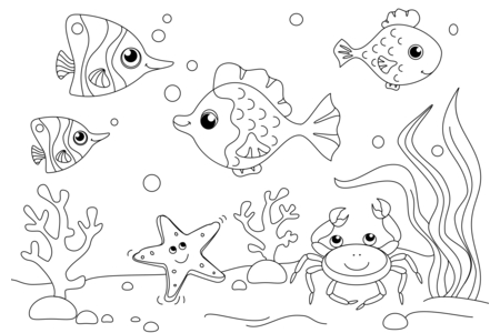 Dibujos para imprimir : Animales marinos11 – 10doigts
