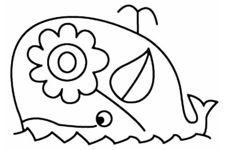 Printable coloring pages: Whale 02 – 10doigts